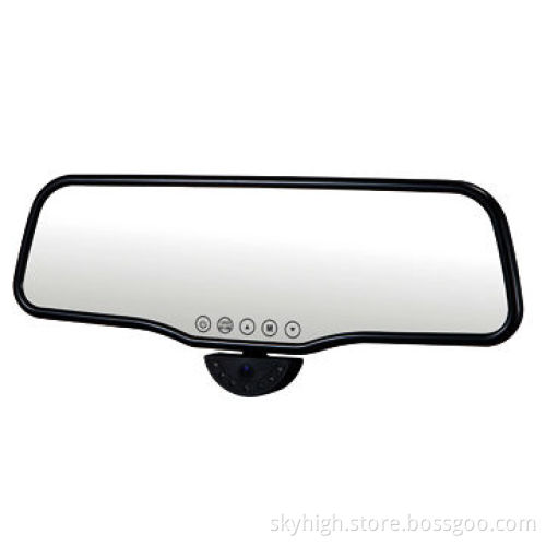 6-in-1 car 5-inch rearview mirror with MP5, Bluetooth, DVR recorder, FM, Vibrating record